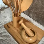 Wooden Utensils Set – طقم توزيع خشب 7 قطع photo review